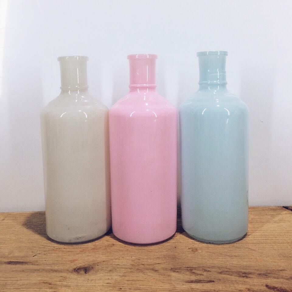 Ваза-пляшка скло пастель VA-089