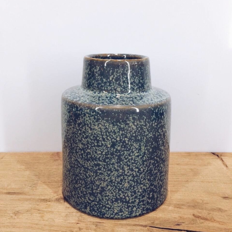 Ваза кераміка "темний мармур" VA-091