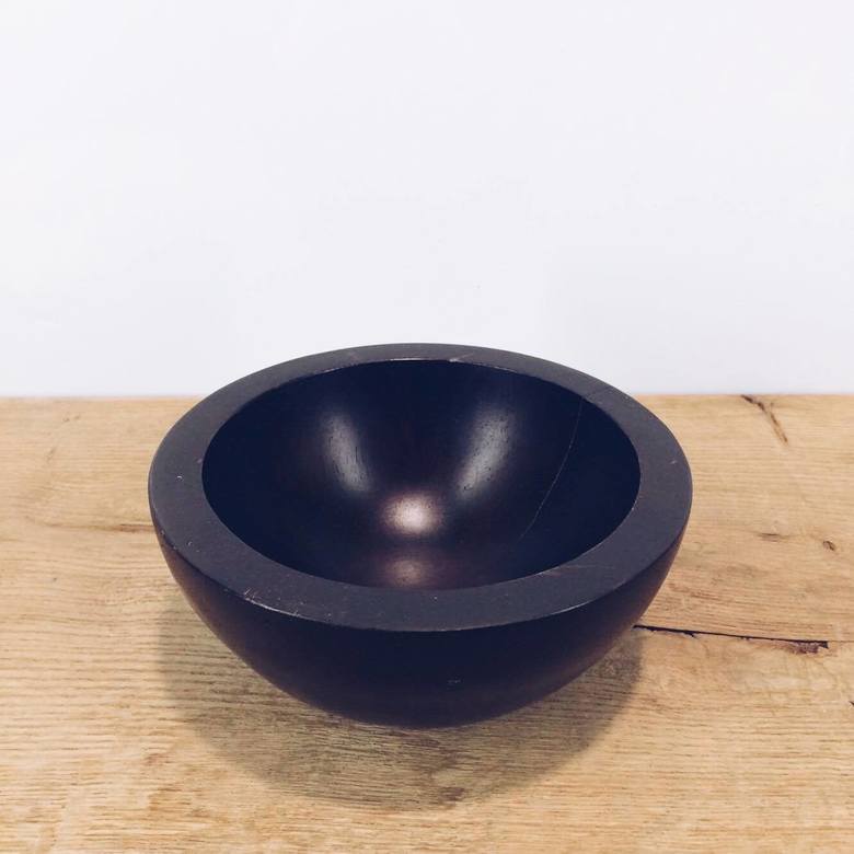 Ваза-миска темне дерево VA-096