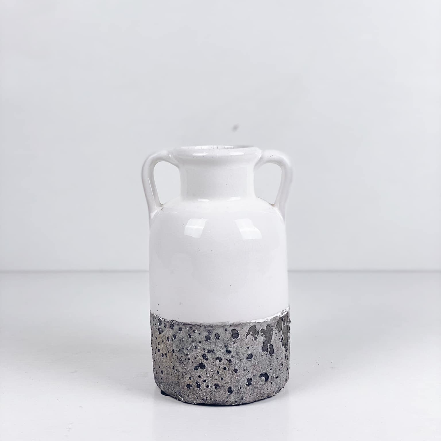 Ваза з двома ручками кераміка/камінь VA-102