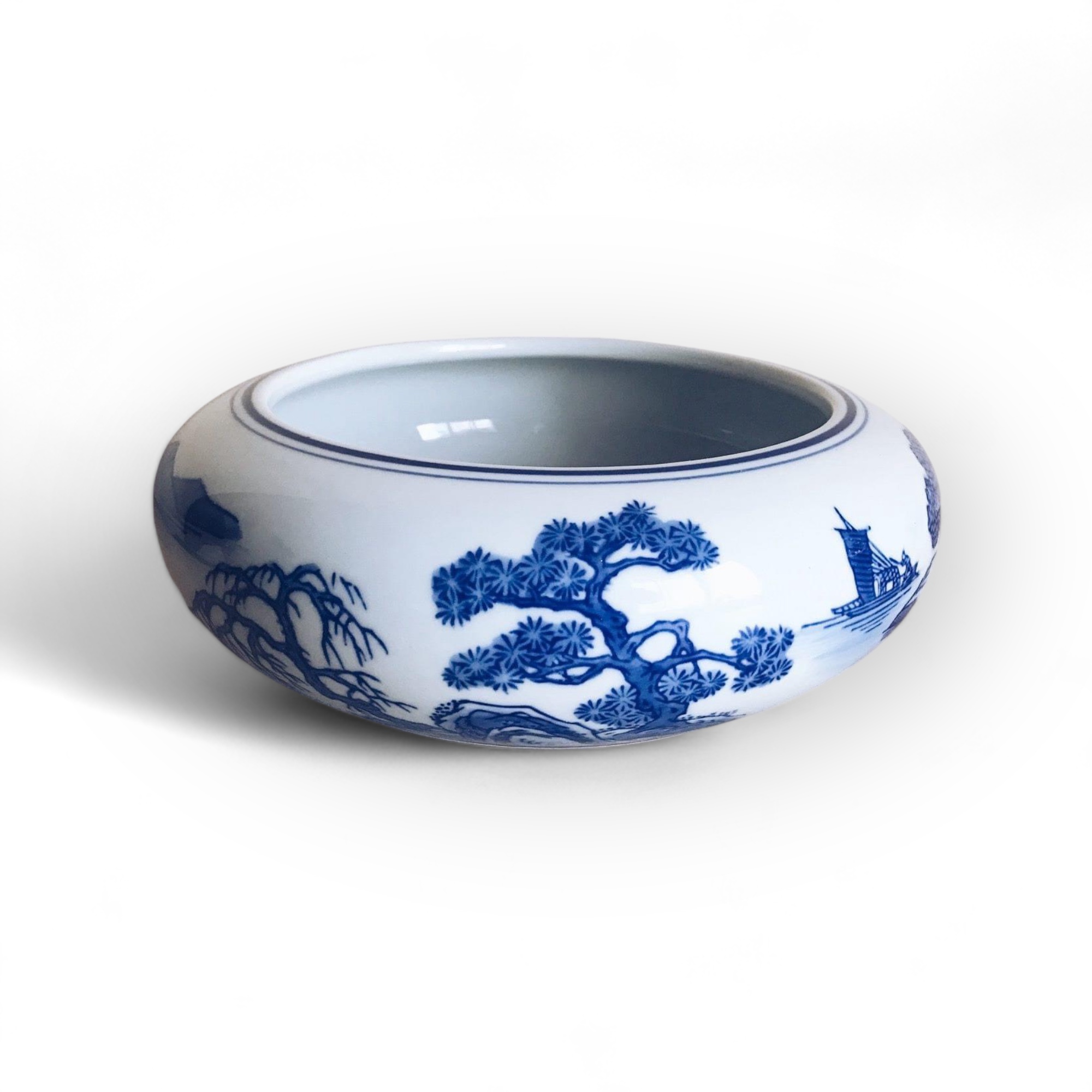 Ваза-кашпо #17 "китай" порцеляна синій розпис VA-231