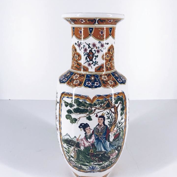 Ваза "китай" порцеляна кольоровий розпис VA-244