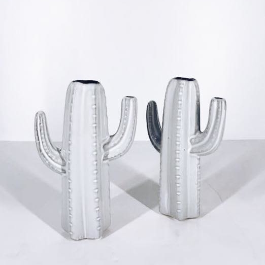 Ваза кактус сірий кераміка VA-122