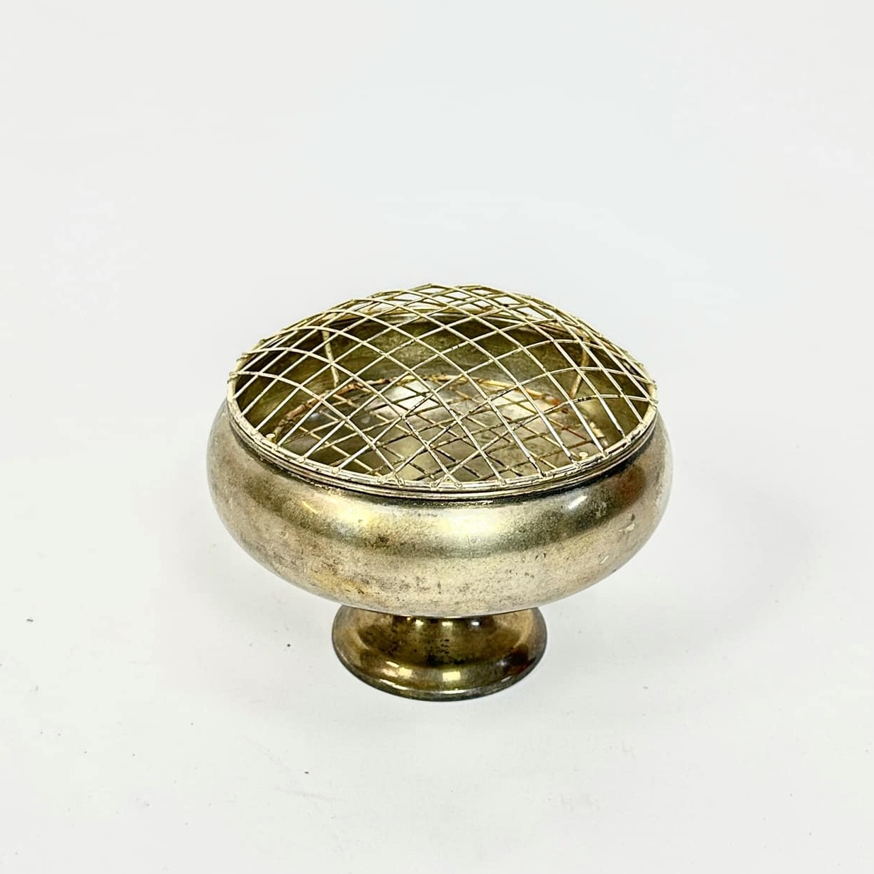 Ваза англійська "rose bowl" на ніжці сряблення вінтаж VA-121