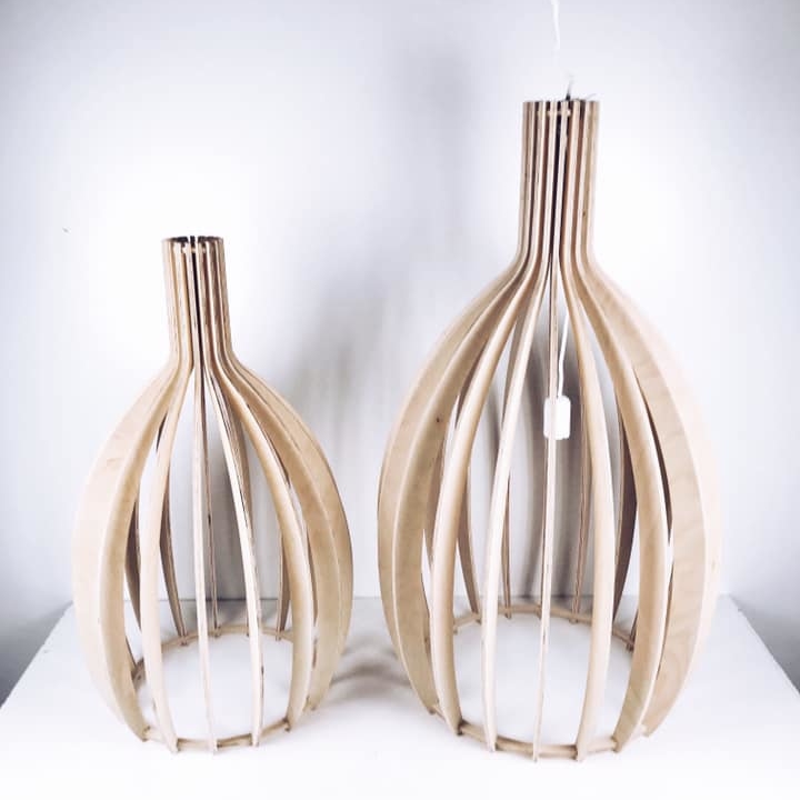 Світильник підвісний дерево LS-022