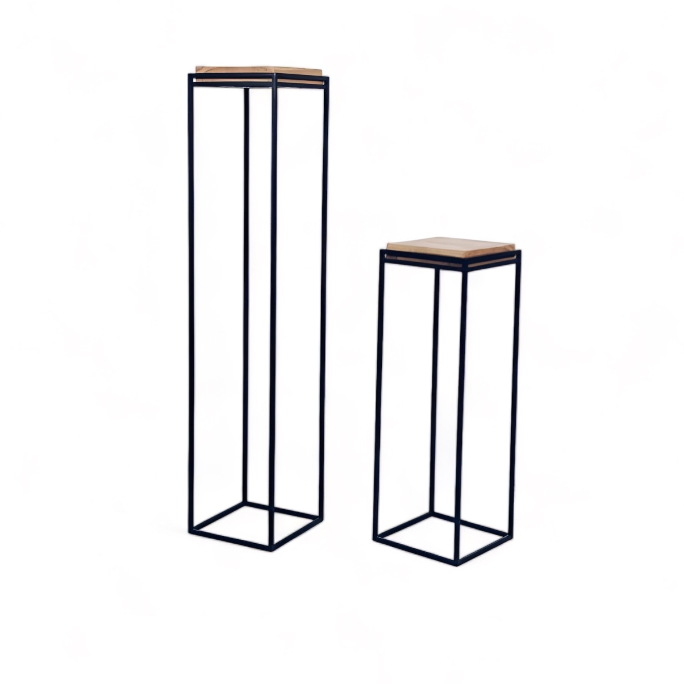 Підставка прямокутна лофт чорна метал TB-814