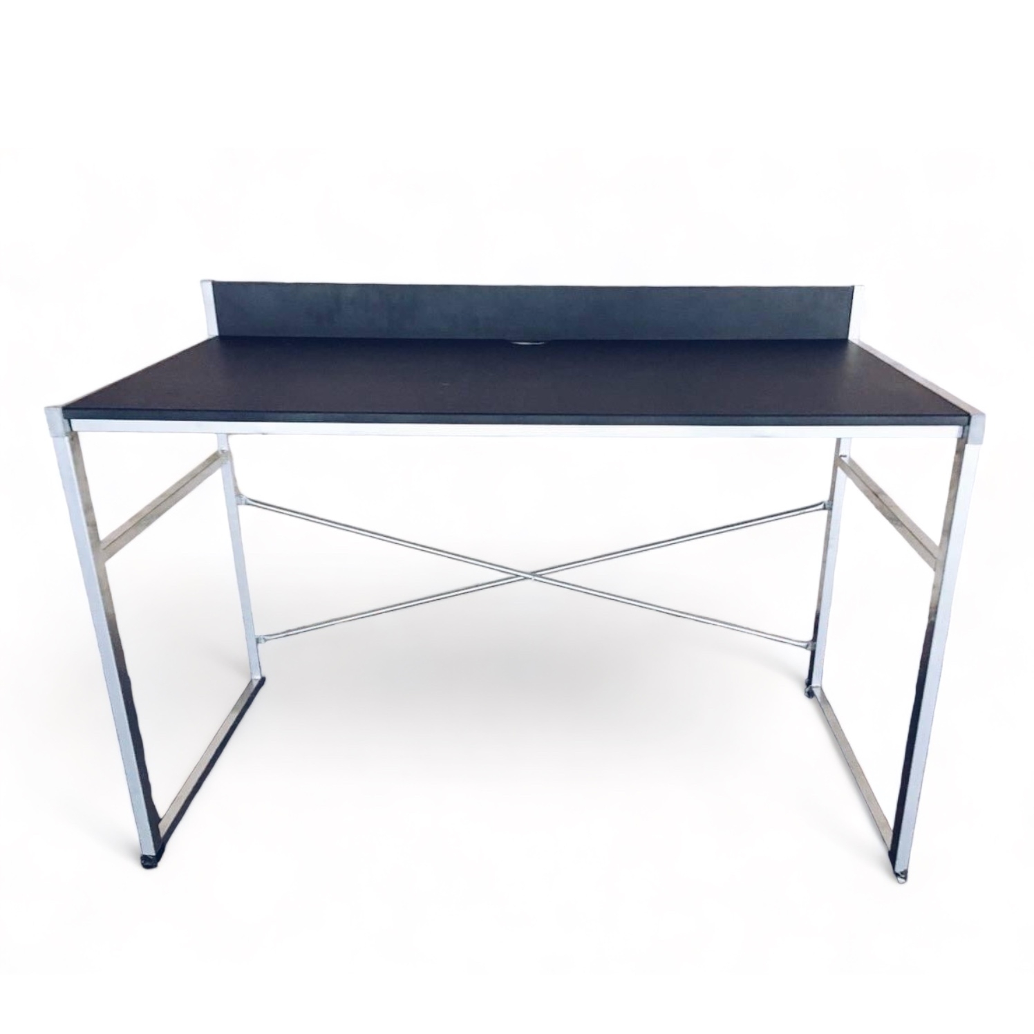 Стіл письмовий метал/мдф сірий/чорний TB-704