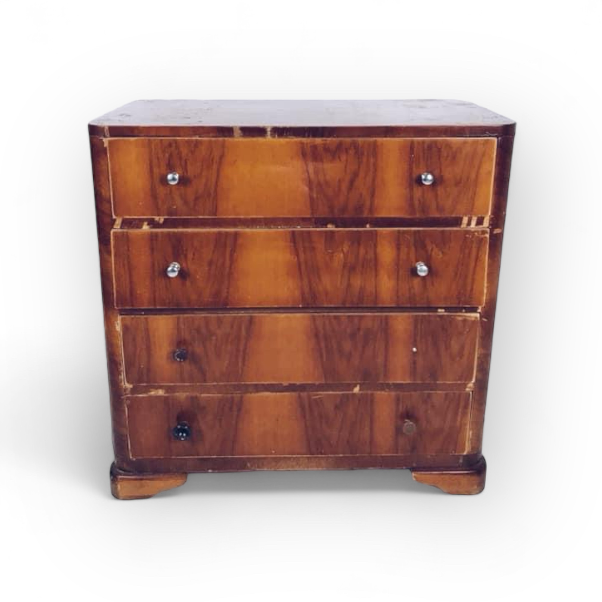 Комод 50-х 4 шухляди руде дерево CB-040