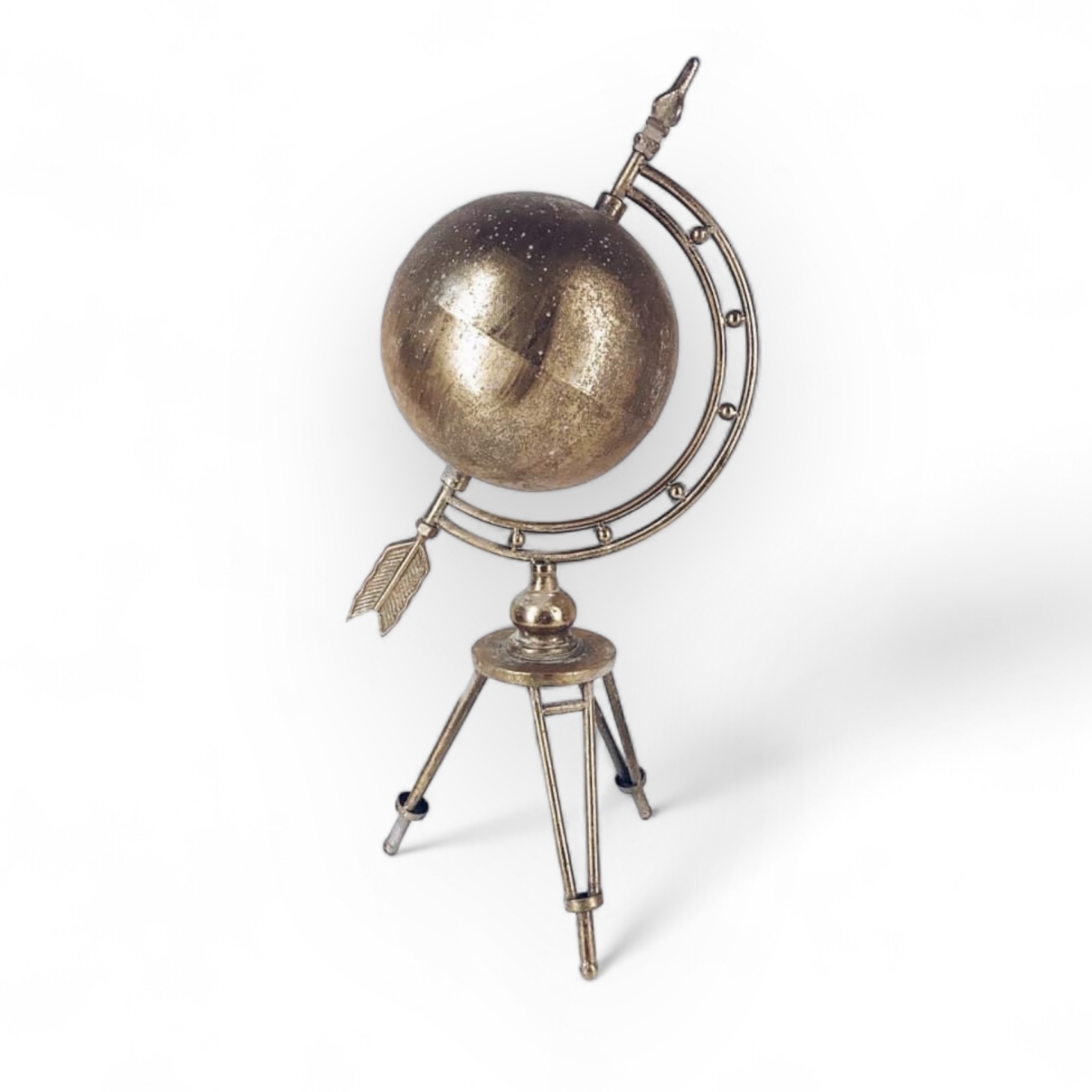 Глобус на тринозі метал золото GL-001