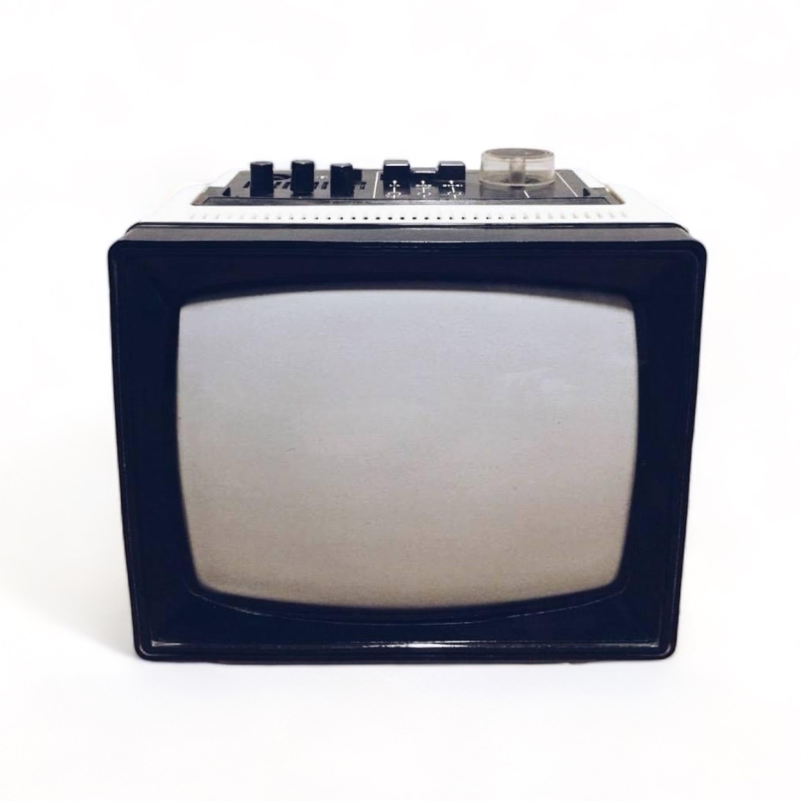 Телевізор вінтаж малий білий TV-006