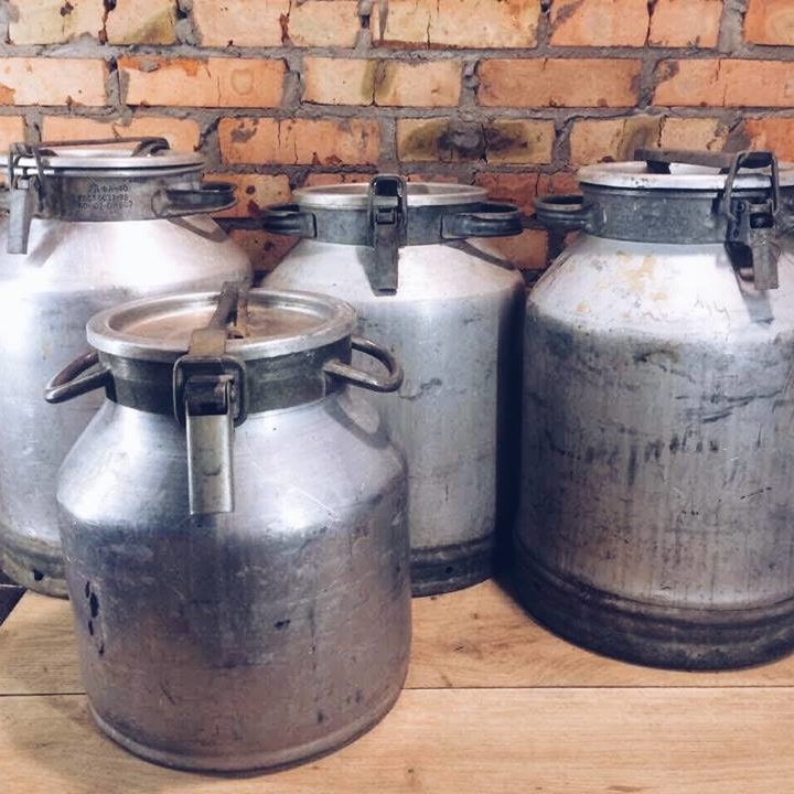 Бідон молочний середній алюміній FK-009