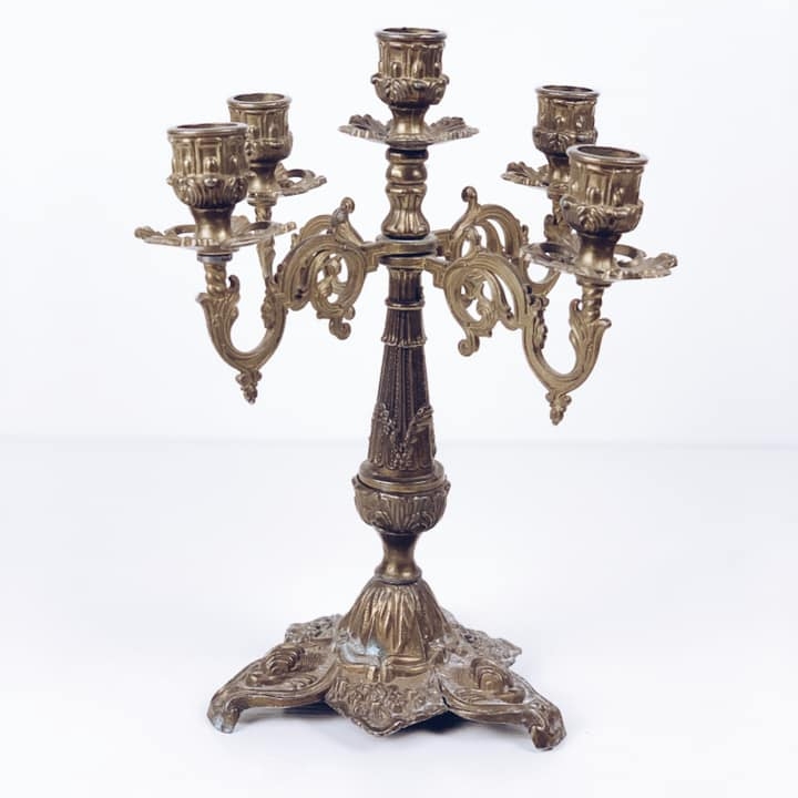 Канделябр на 5 свічок вінтаж бронза CA-145