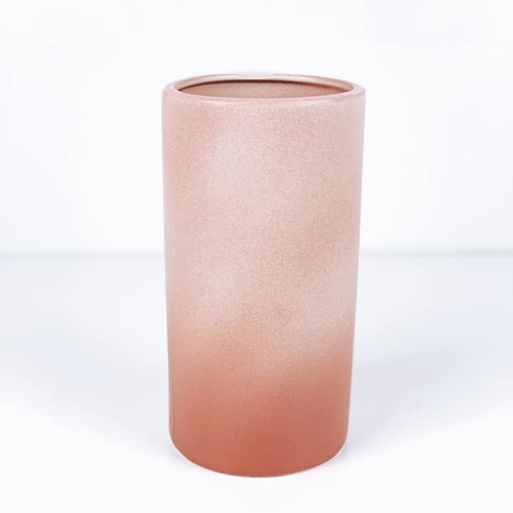 Ваза циліндр рожевий мат кераміка VA-259