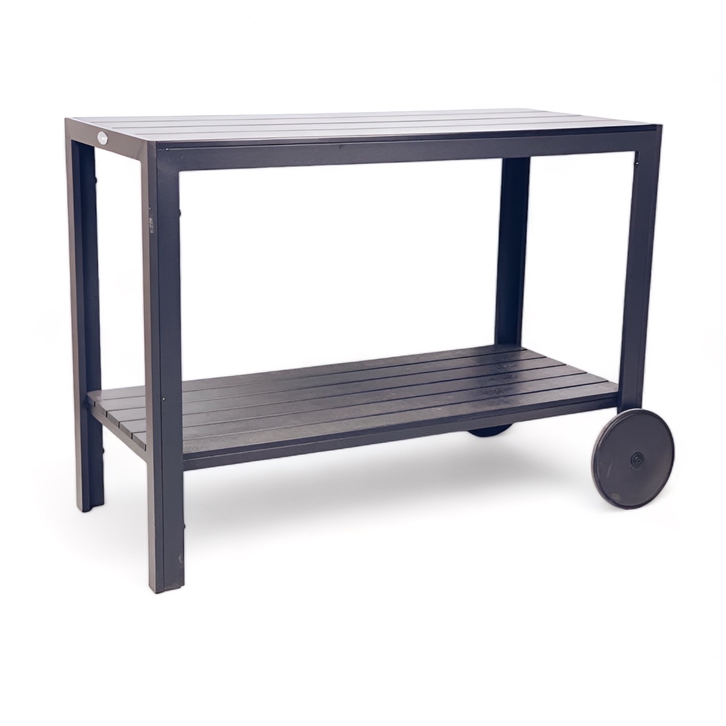 Столик сервірувальний з колесами композит чорний TB-910