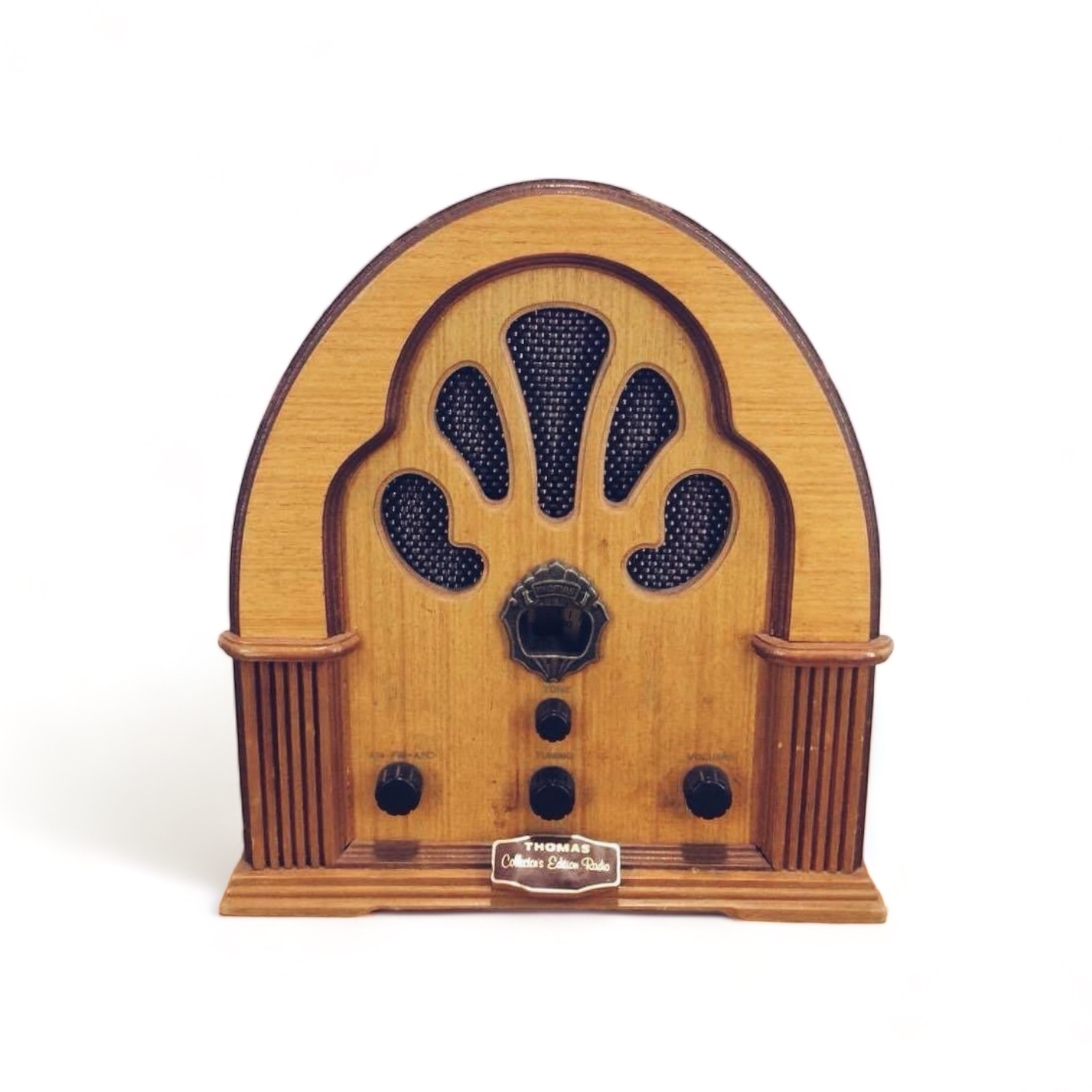 Радіо в ретро стилі корпус дерево FM-011