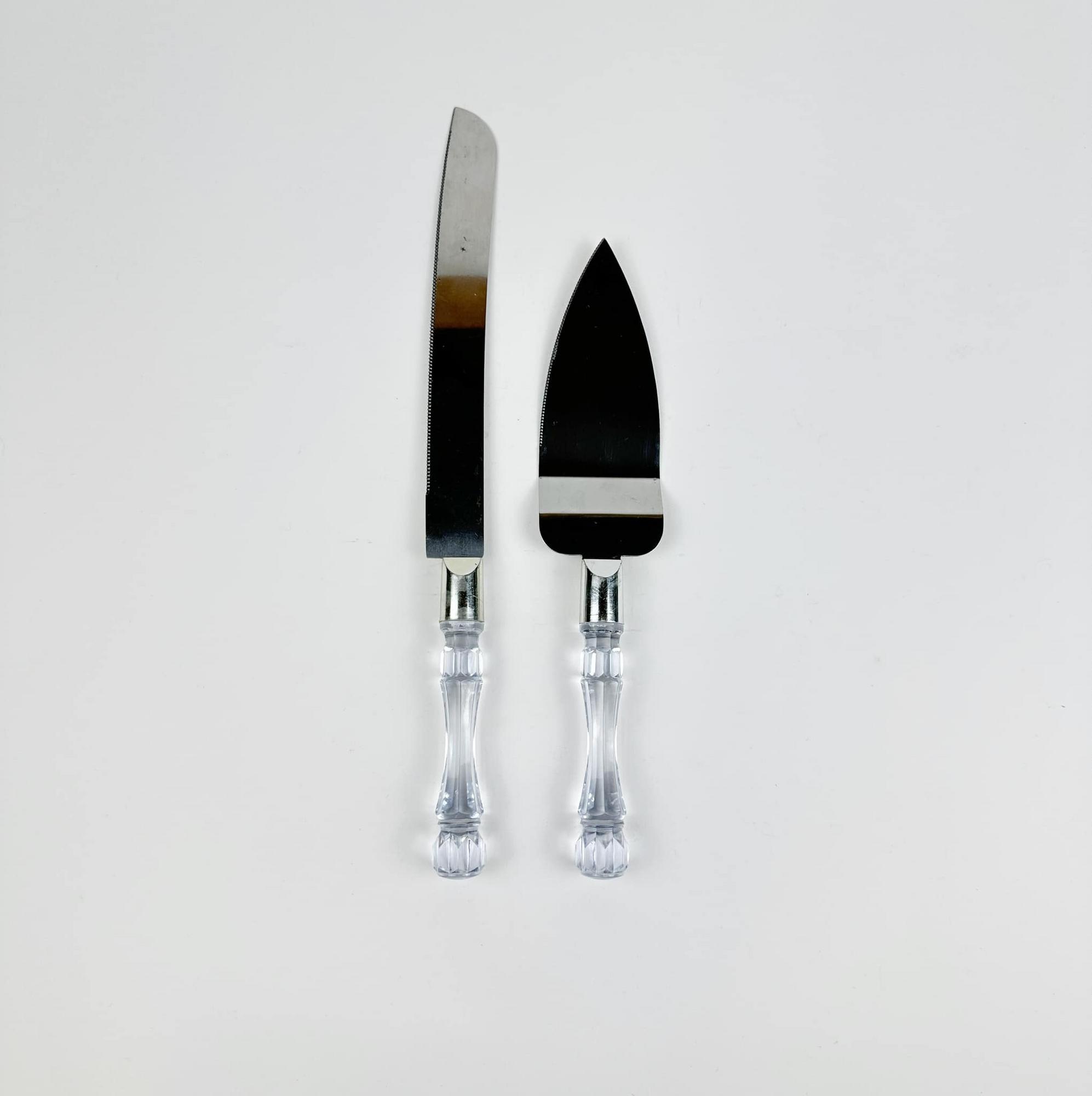 Ніж та лопатка для торту метал/пластик KL-006