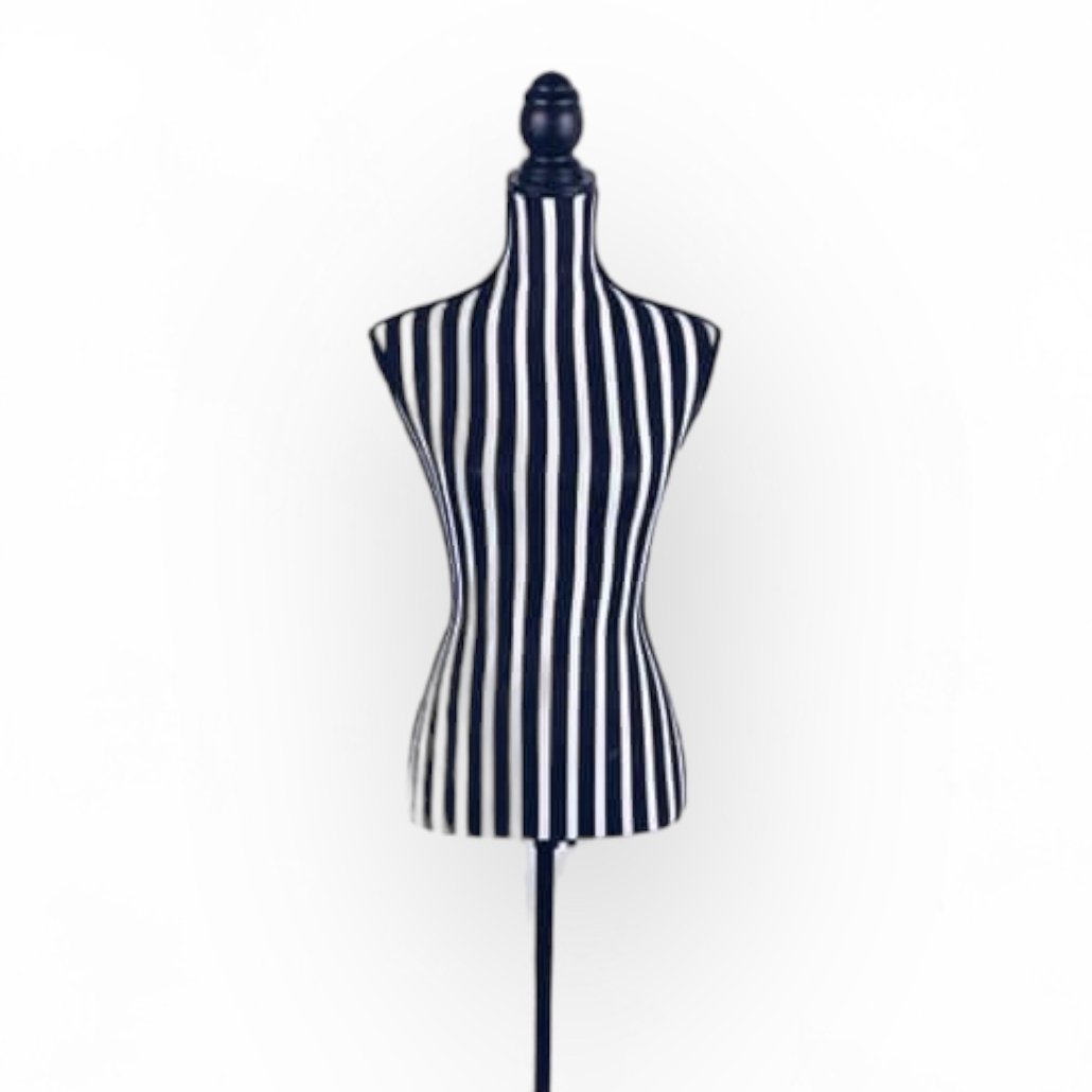 Манекен демонстраційний чорн/біл смужка