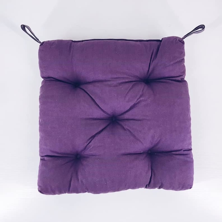 Подушка для сидіння стьобана фіолет PW-223