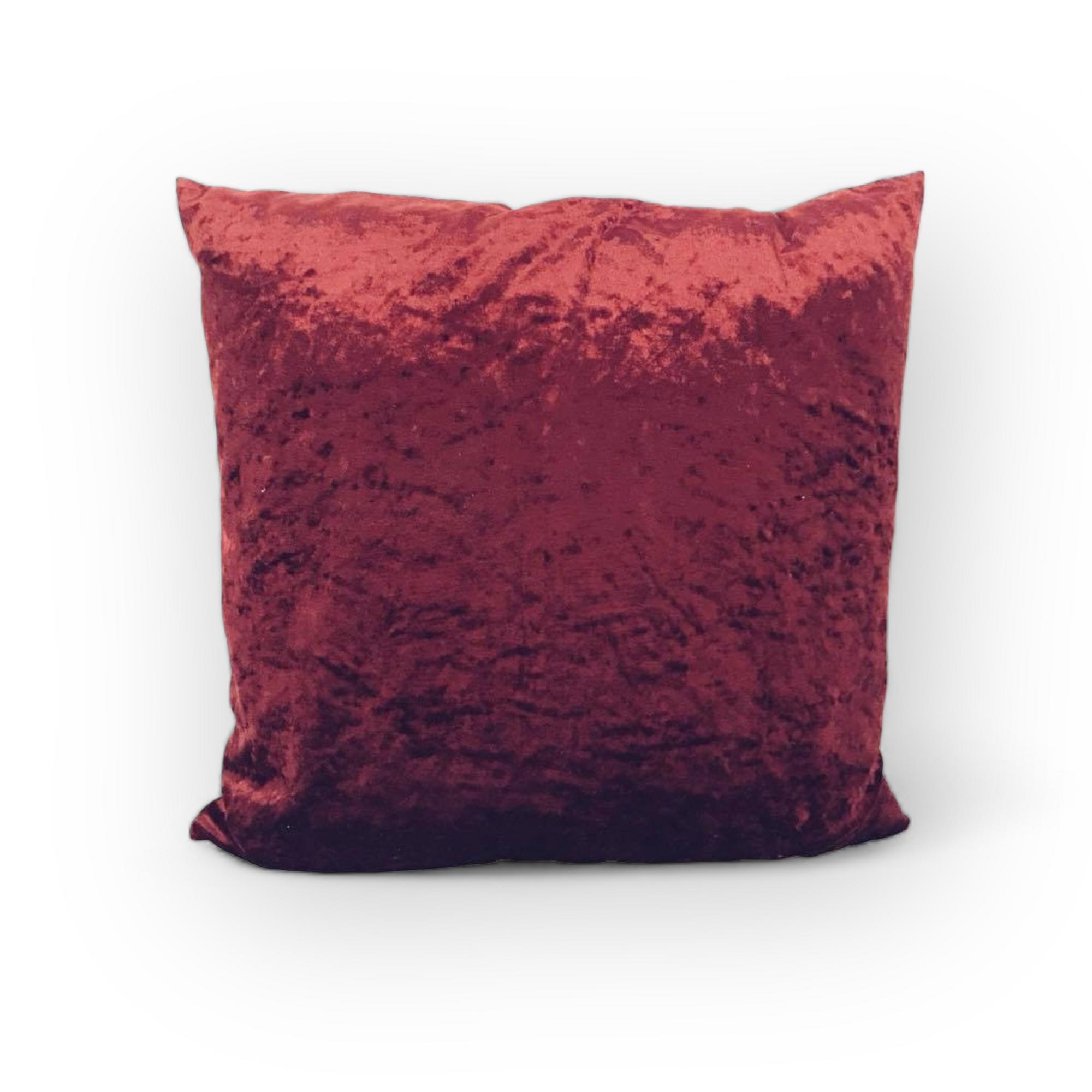 Подушка декоративна плюш бордо PW-097