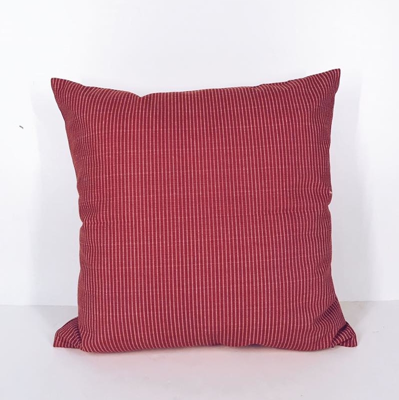 Подушка декоративна рубчик червоний PW-140