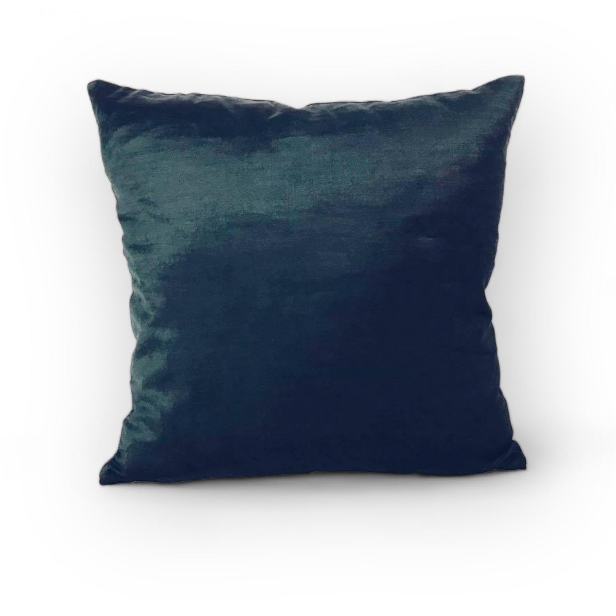 Подушка декоративна атлас темно-зелений PW-144