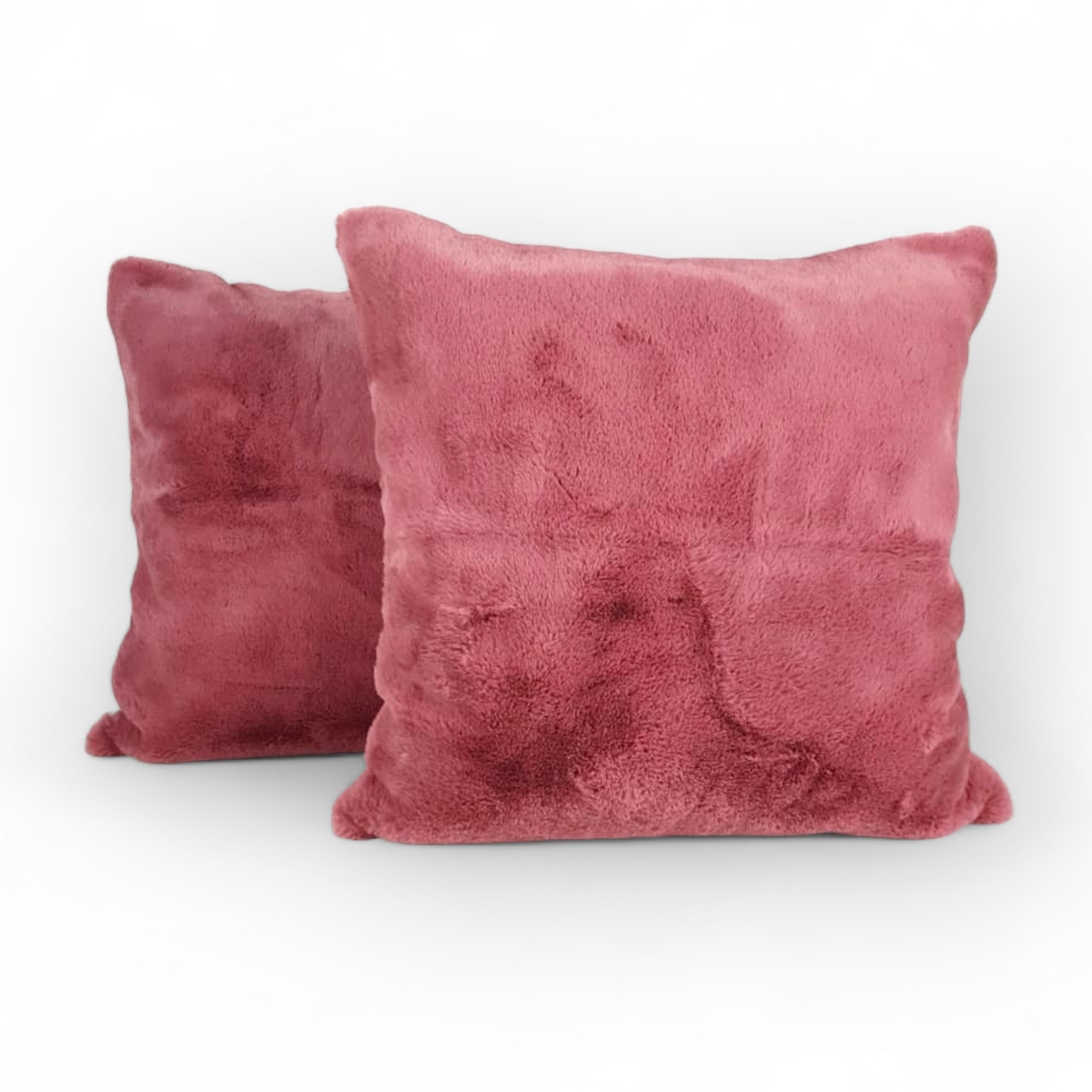 Подушка декоративна хутро рожеве PW-265