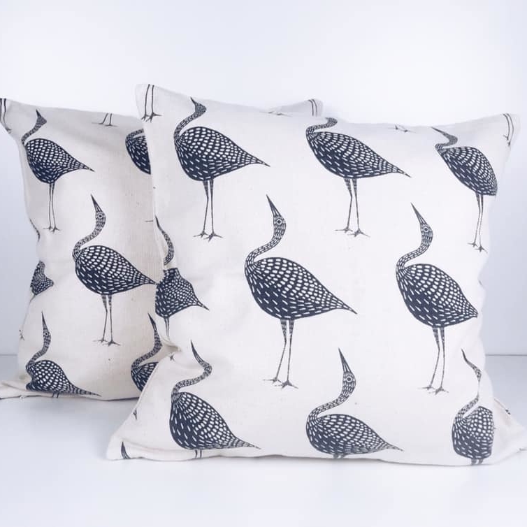 Подушка декоративна Чаплі ч/б PW-267