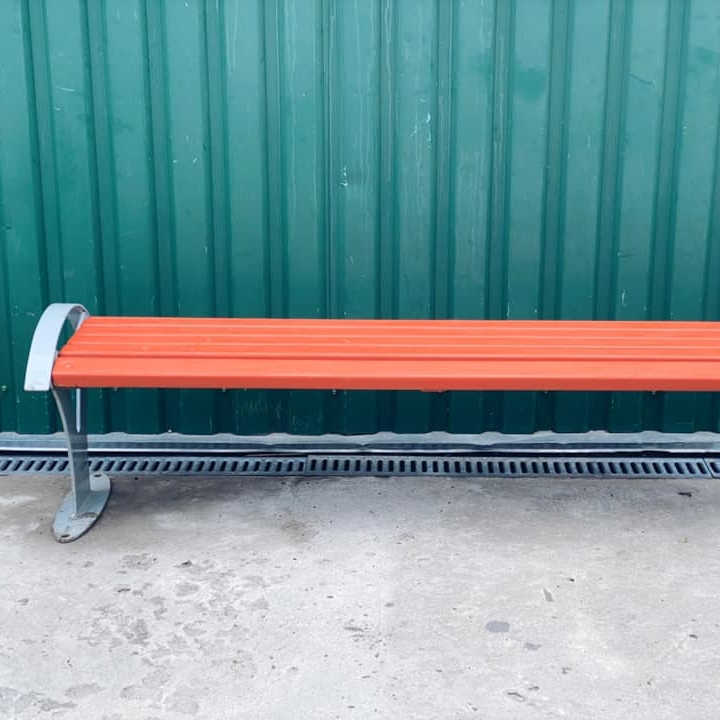 Лавка паркова метал/дерево GF-003