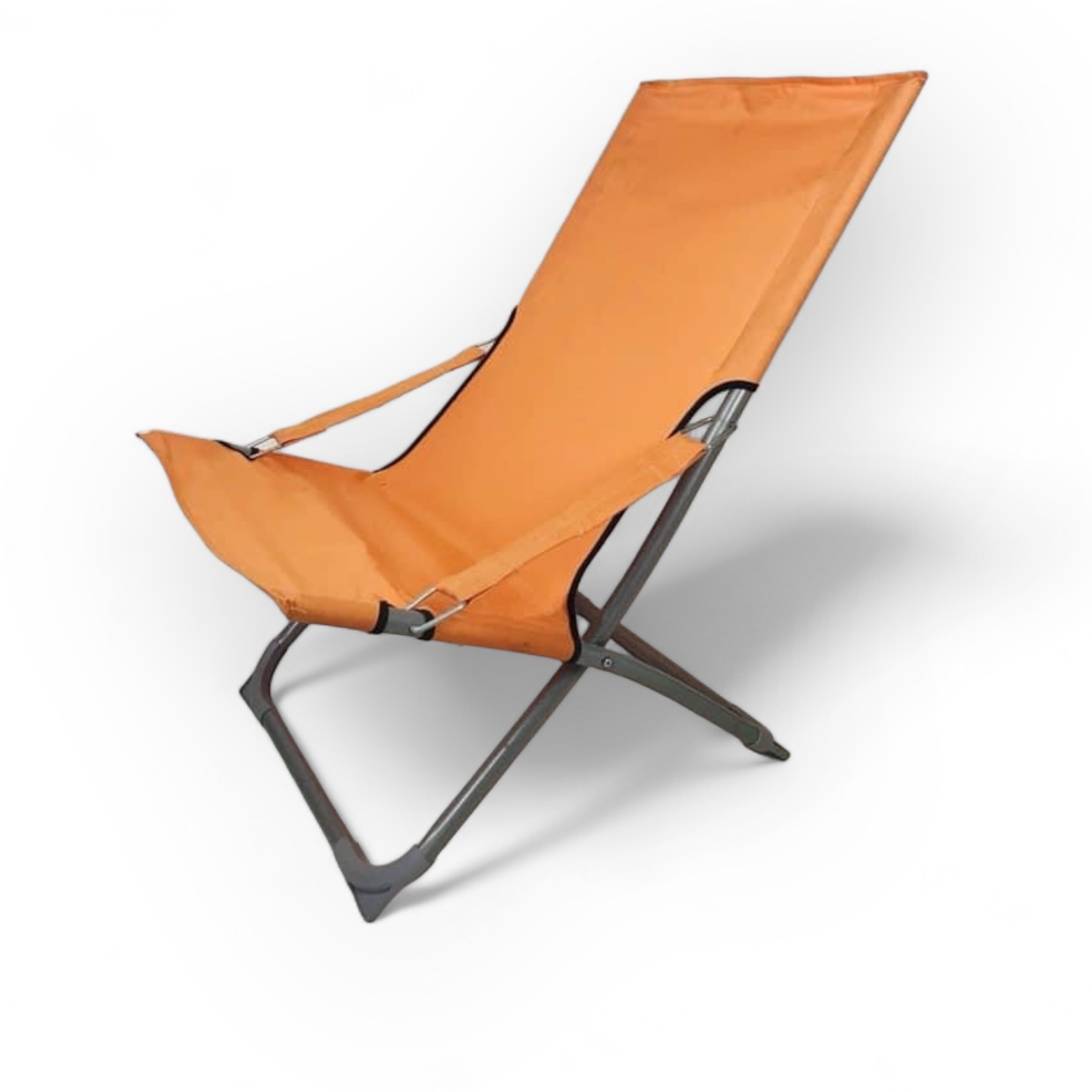Шезлонг метал/тканина оранж GF-012