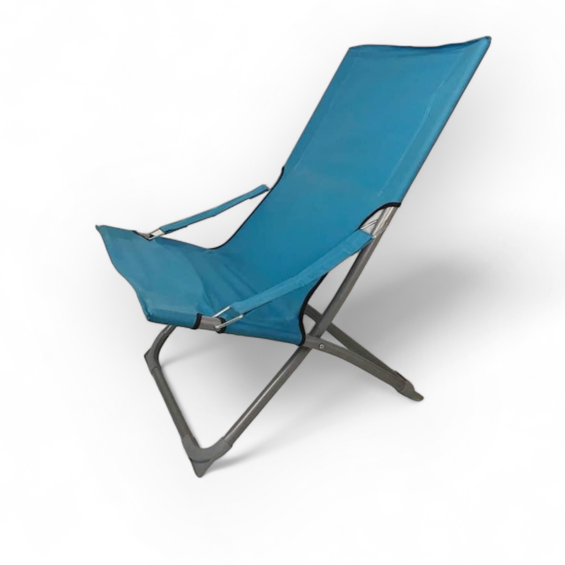 Шезлонг метал/тканина блакитний GF-013