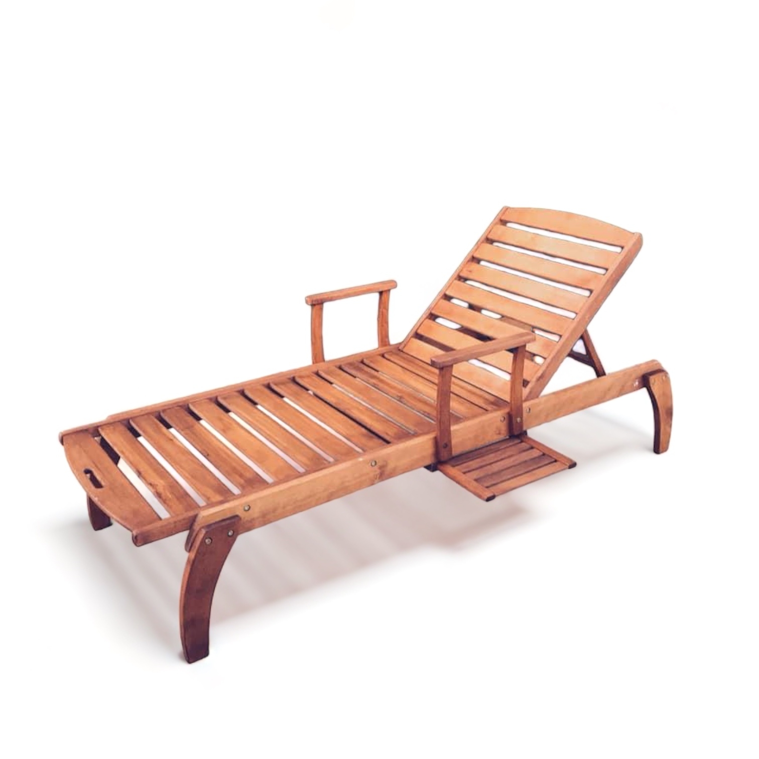 Лежак-шезлонг дерево GF-020