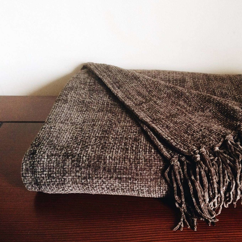 Плед шоколад шеніл WR-027