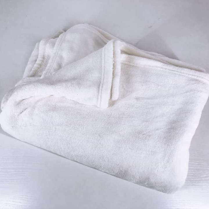 Плед фліс білий WR-062