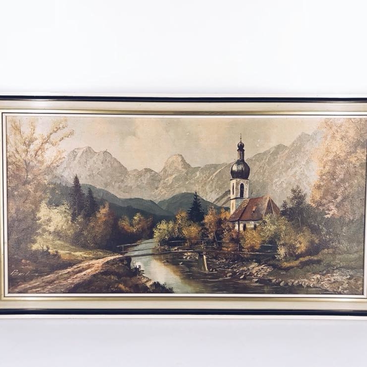 Пейзаж альпійський вінтаж в рамі AR-283