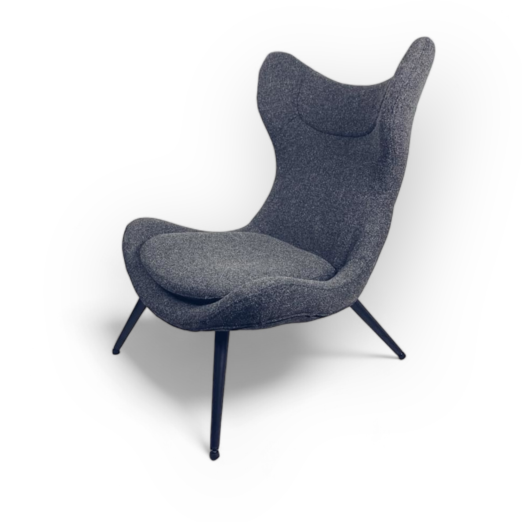 Крісло лаунж темно-сіре CH-107