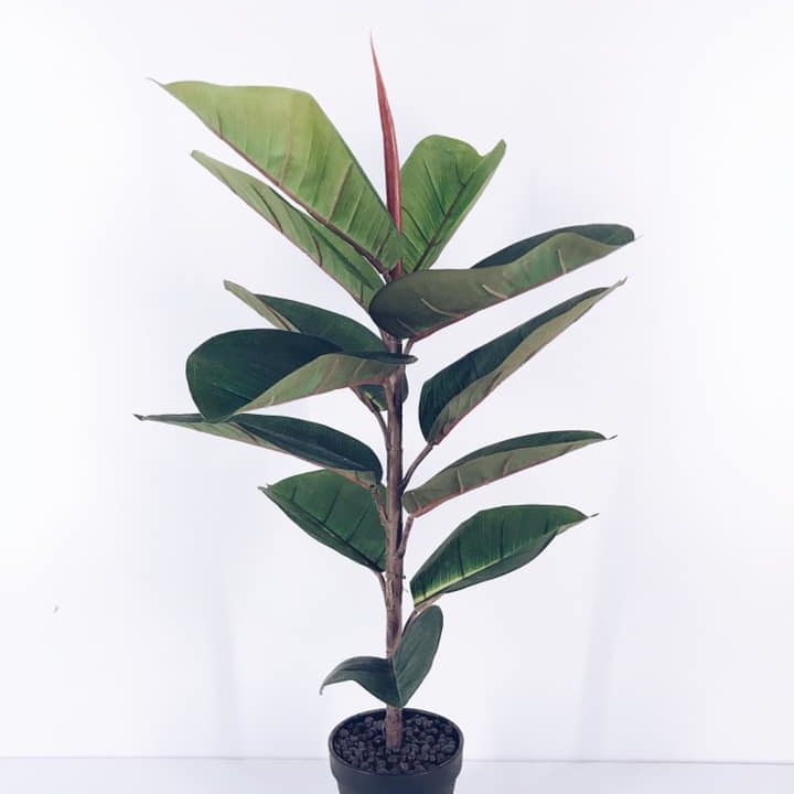 Фікус штучний в чорному кашпо FW-080