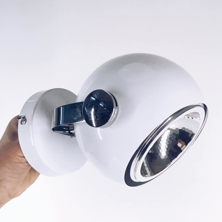 Світильник настінний сферичний білий з регулюванням кута нахилу LW-018