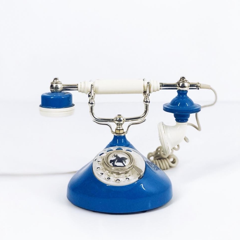 Телефон ретро синій PH-093