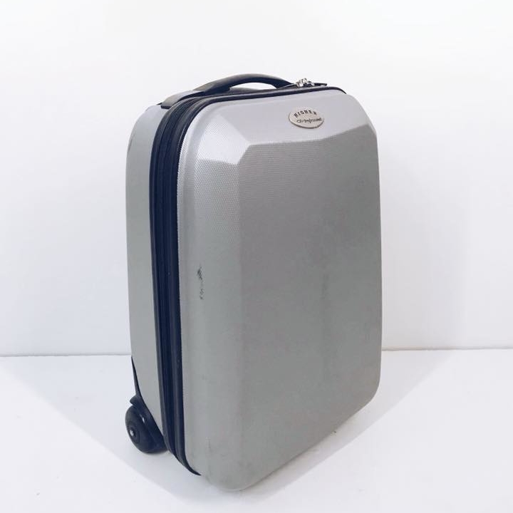 Валіза мала срібна пластик ML-007