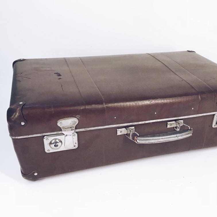 Валіза вінтаж коричнева VL-015