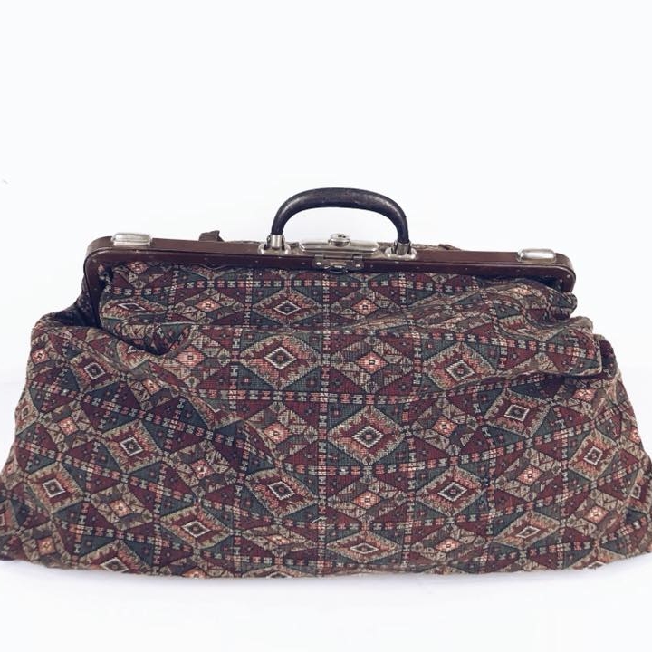 Сумка-саквояж вінтаж велика гобелен VL-069