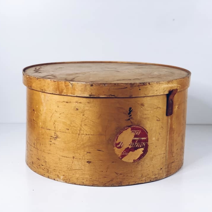 Коробка для капелюхів вінтаж дерево VL-058