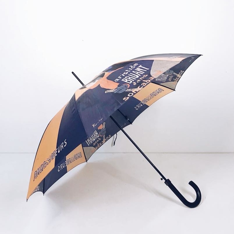 Парасоль темно-синій з принтом UR-025