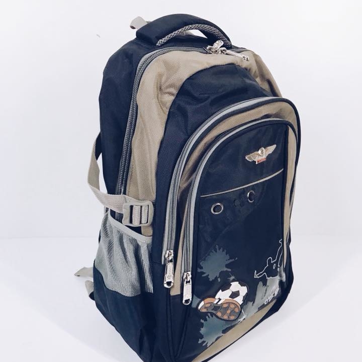 Рюкзак міський чорний з принтом MB-004