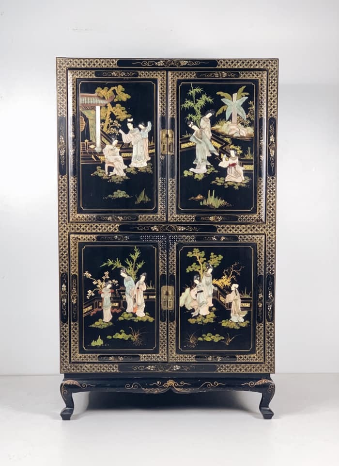 家具 landscape 綾野製作所 ゼノノワール 幅90cm サイドボード 板扉 オープン棚