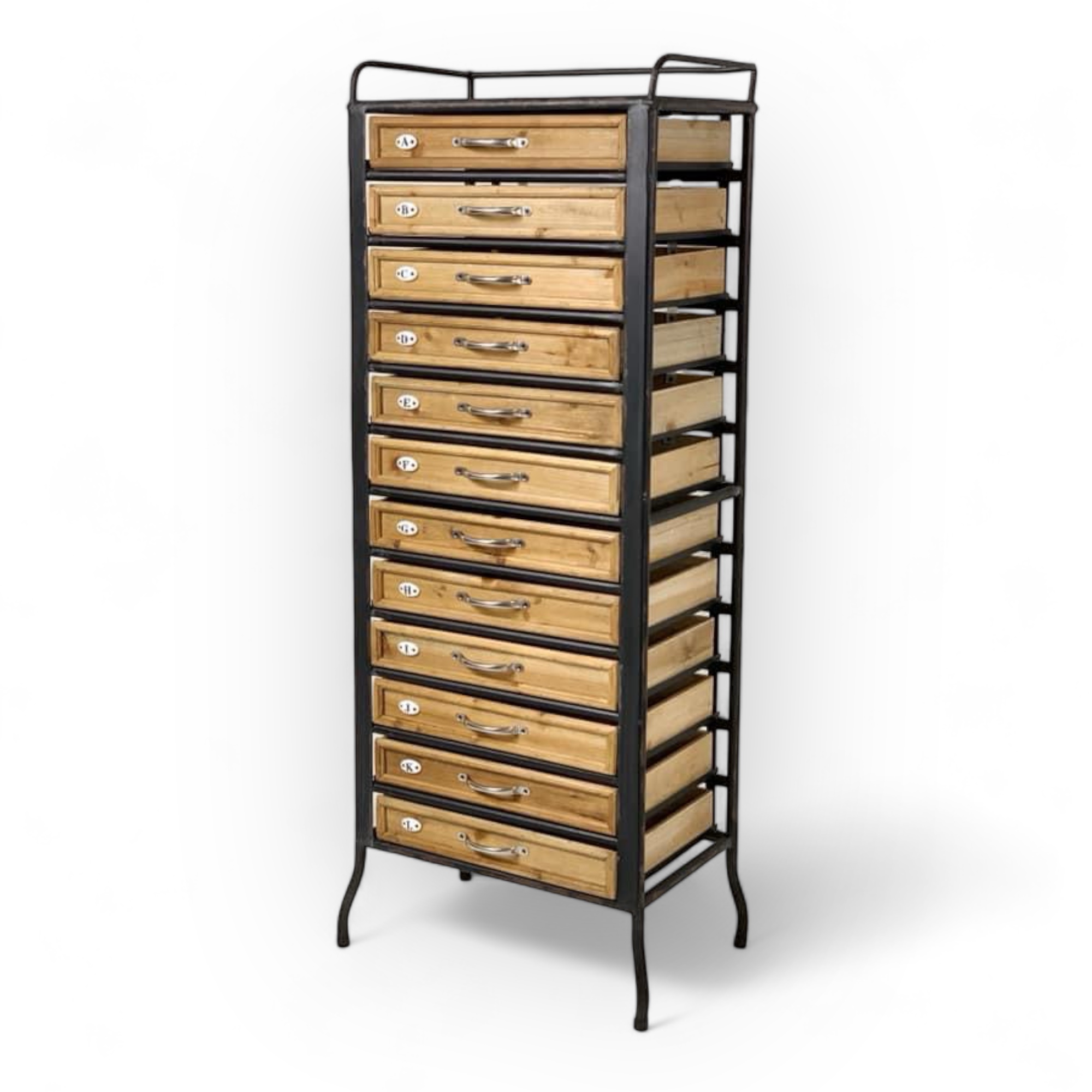 Тумба колекціонера, дерево/метал CB-045