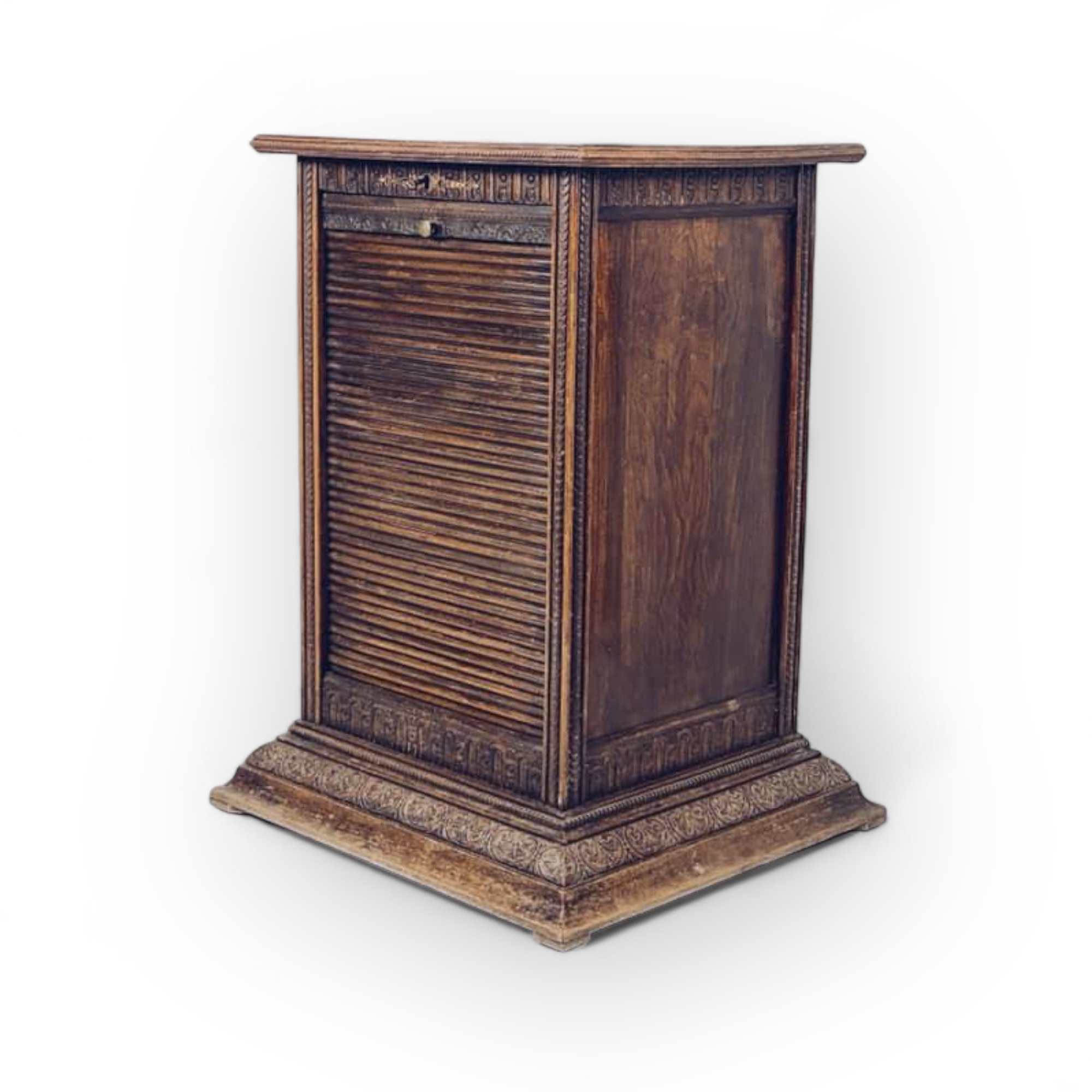 Тумба для документів вінтаж темне дерево CB-048