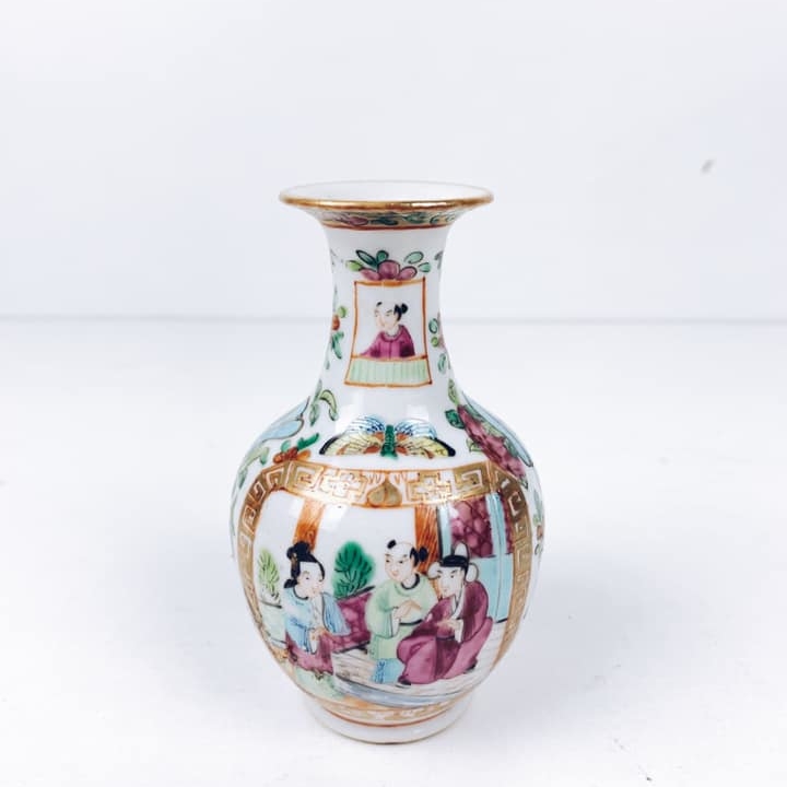 Ваза китай порцеляна вінтаж кольоровий розпис VA-255