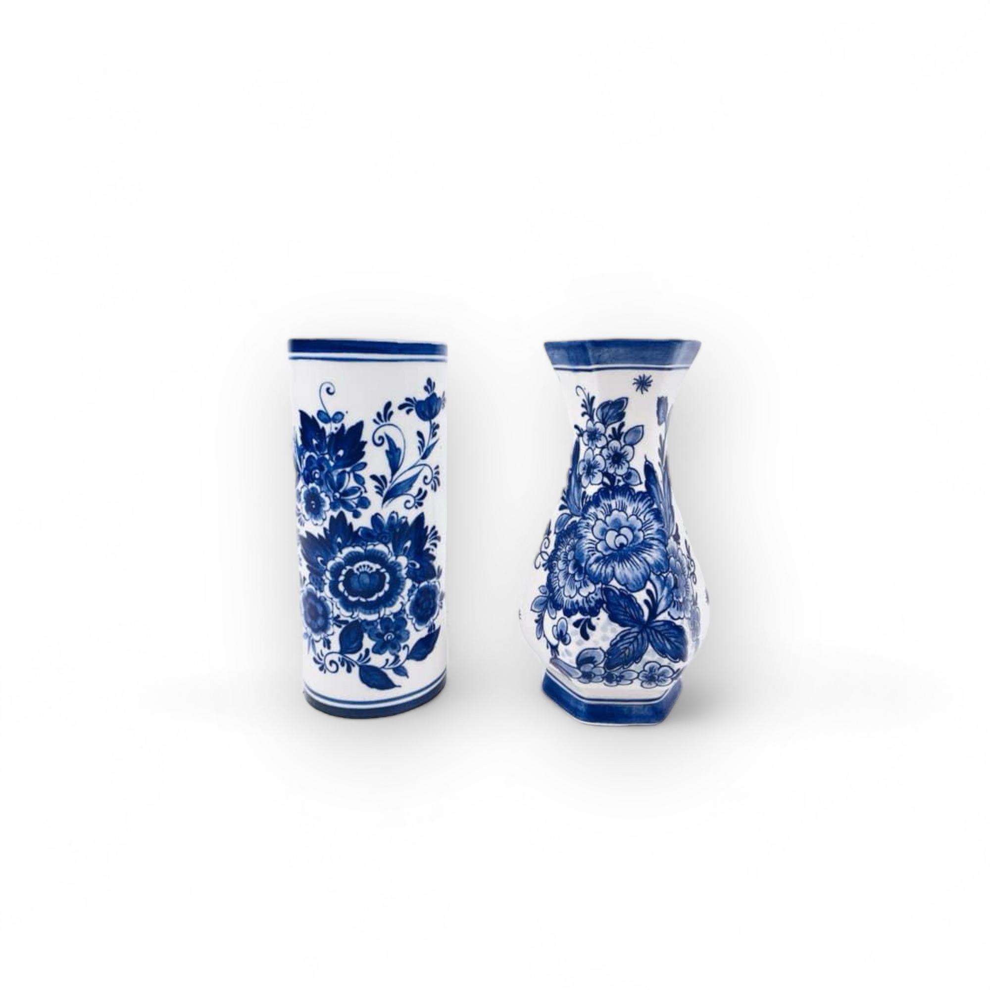 Ваза вінтаж делфт порцеляна синій розпис VA-317