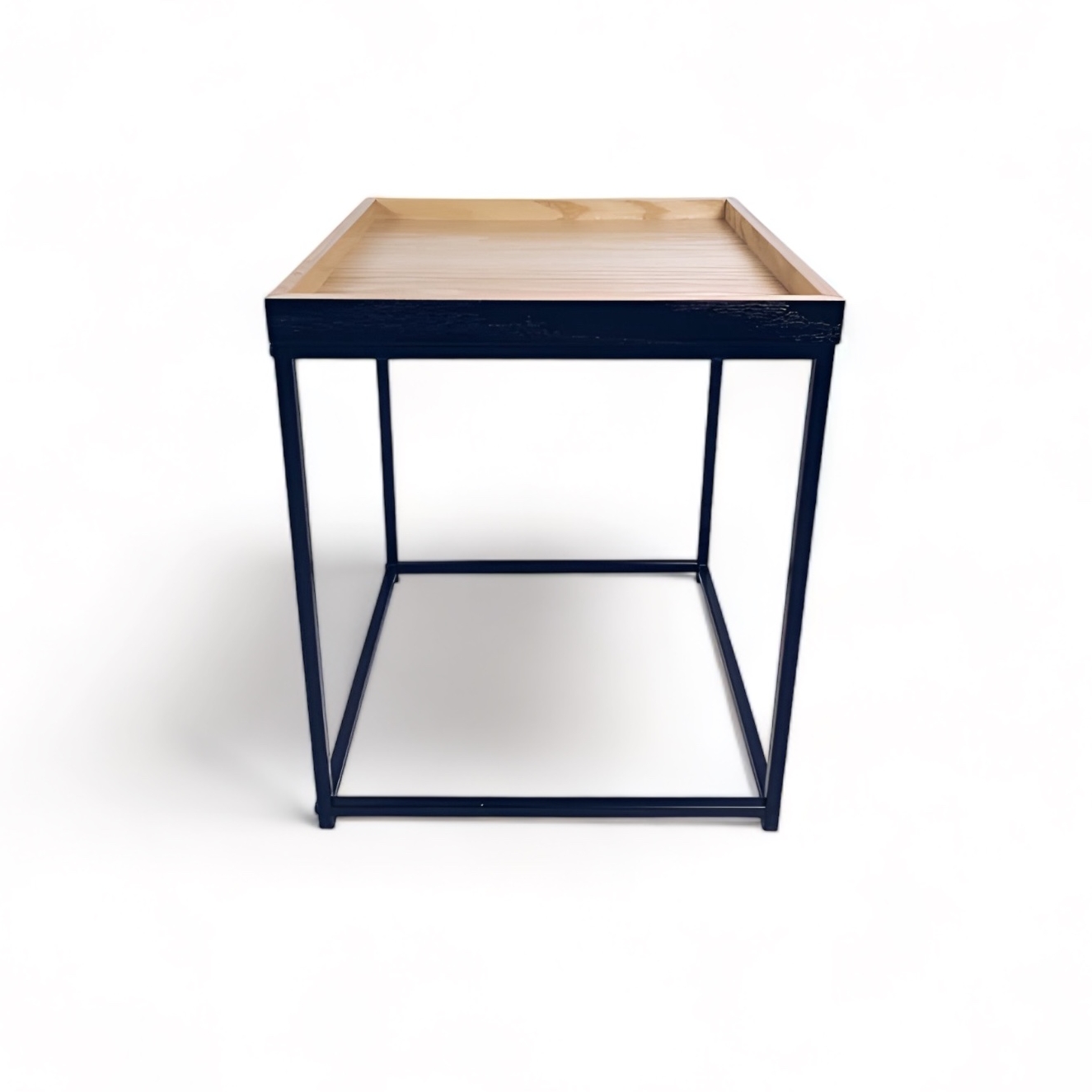 Столик кавовий  квадратний метал/дерево TB-573